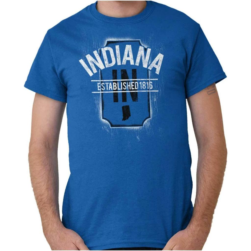 Vintage Indiana Sports Tourist Souvenir Adult Short Sleeve Crewneck Tee