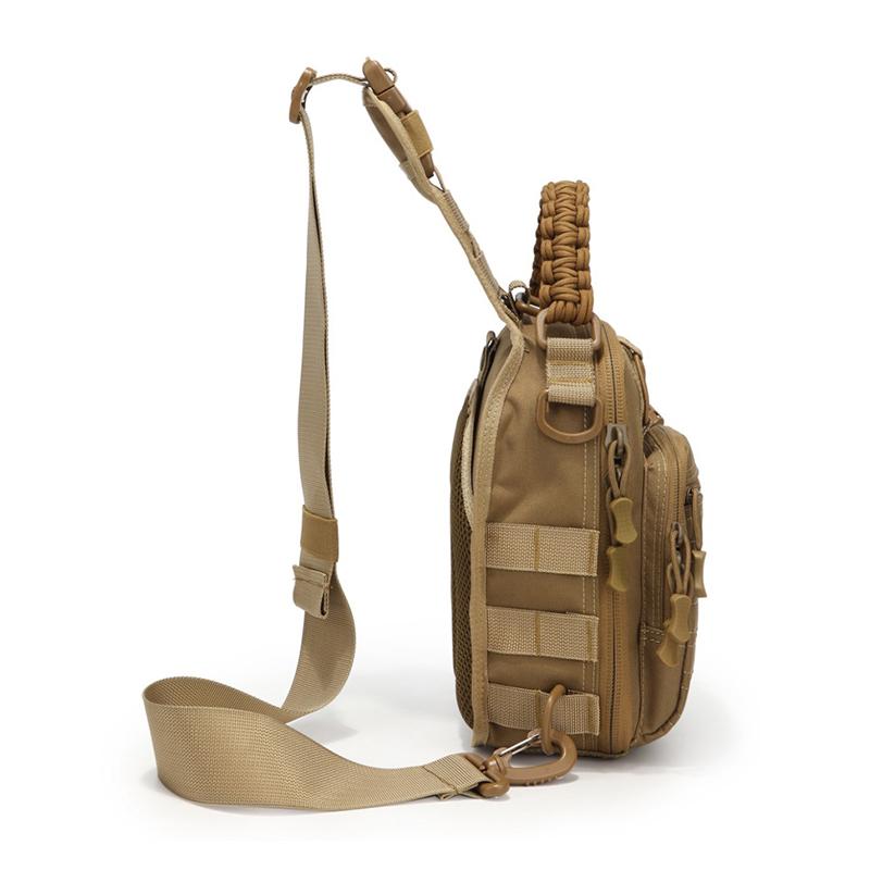 Men's Outdoor Chest Bag Camouflage Shoulder Bag Single Shoulder Backpack 900D Oxford Mountaineering Camping Fishing Hiking Molle