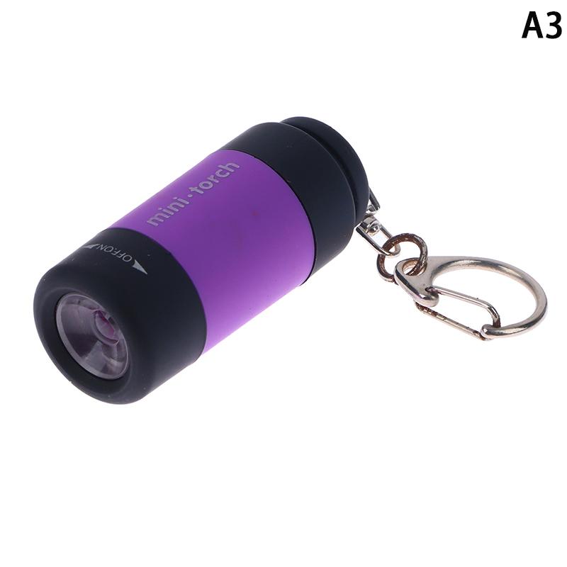 Travel Outdoor Portable Children'S Flashlight Small Keychain Light Usb Charging Flashlight Strong Led