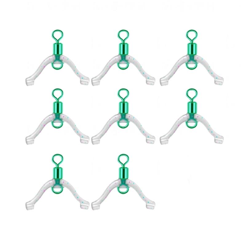 8pcs Subline Splitters Anti Entanglements Fishing Tackle Tying Tool Fishing Line Space Bifurcation Swivels Contactor