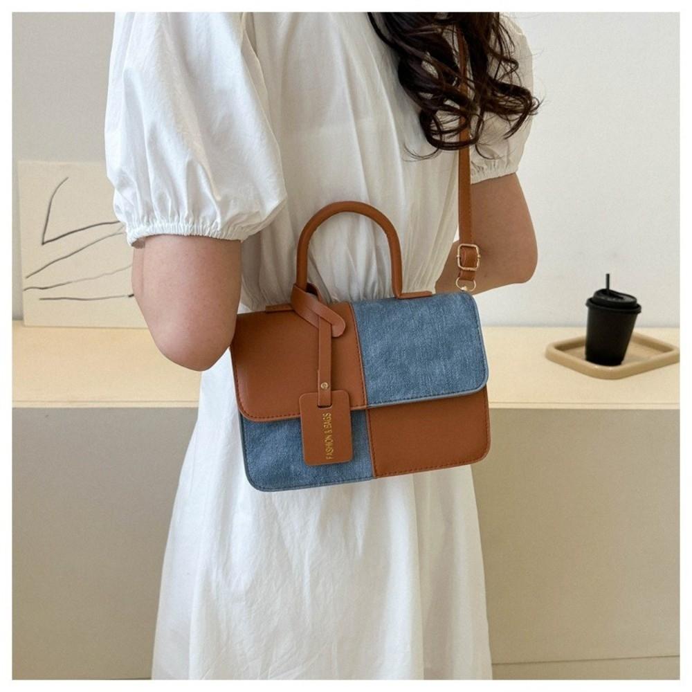 Durable PU Leather Crossbody Bag Versatile Casual Handbag Large Capacity Messenger Bags Women