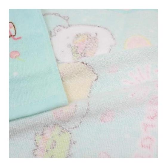 Wash towel <Sumikko Gurashi Penpen Fruit> Pile dye print