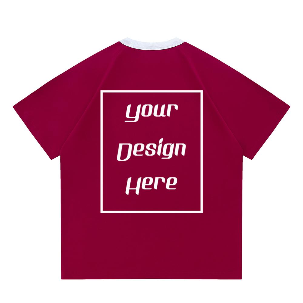 Streetwear Customized Pattern Print Unisex T-Shirt Harajuku Casual O Neck Student Lovers Short Sleeves Men Women Massive Cotton T-Shirt