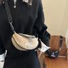 Simple letter calico bag dumpling bag new solid color casual versatile shoulder messenger bag