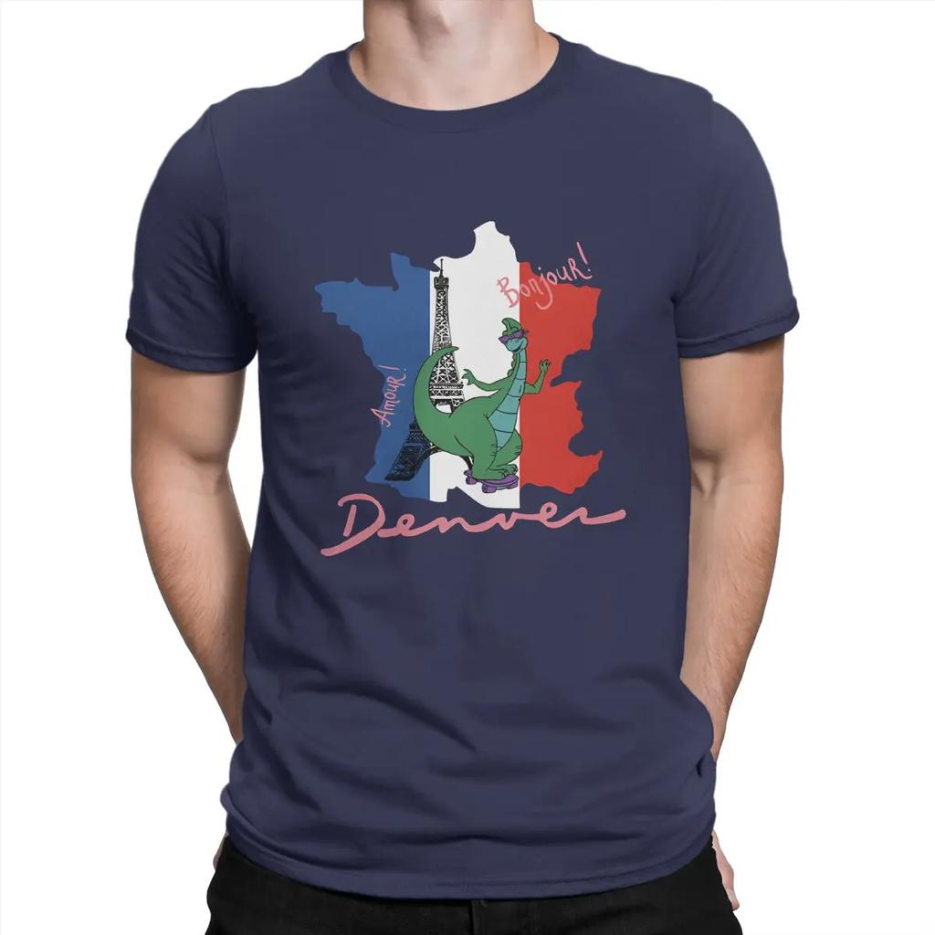 Men T-Shirts In France Awesome 100% Cotton Tee Shirt Short Sleeve Denver T Shirt Crewneck Clothing Gift Idea