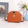 New women's diamond small round bag fashion embroidered women's bag shoulder messenger bag feeling bag one piece
