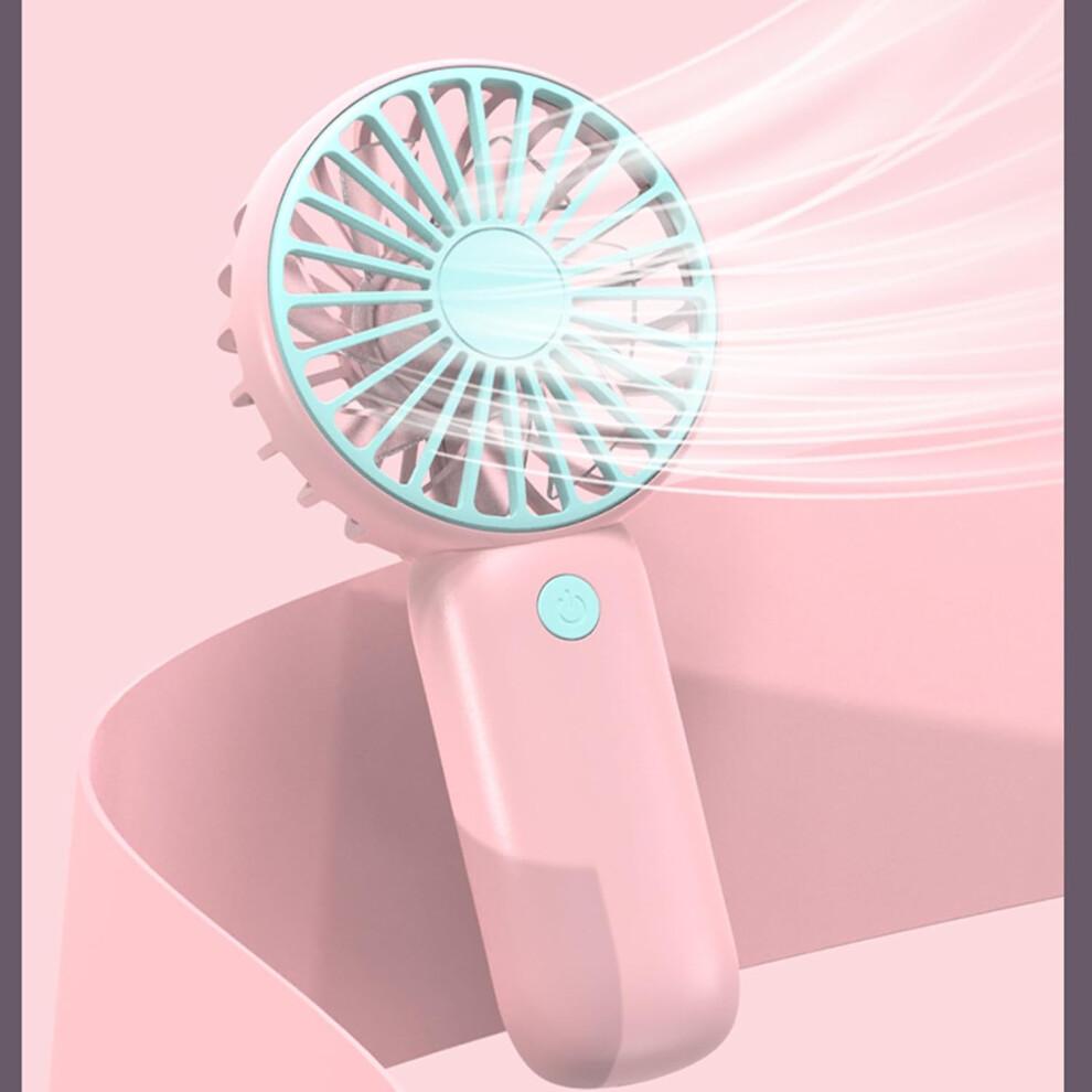 Desk Fan Handheld Fan Quiet Air Circulator Small Powerful Design for Indoor Outdoor Use Red Color
