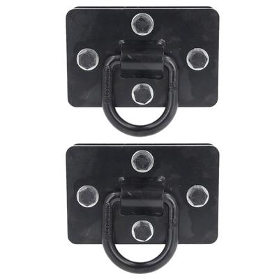 2 Pcs D Rings for Trailers 1/2 Inch Heavy Duty Recessed Bolt On Tie Down Anchors Points 12000lbs Cap