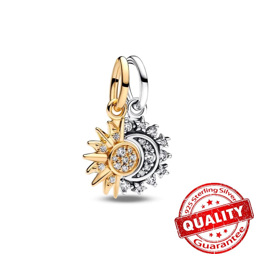 Splendido Ciondolo a Forma di Cappello di Laurea Stella Margherita Albero Genealogico Yin & Yang in Oro 14K Adatto per Bracciali di Marca Gioielli in Rame