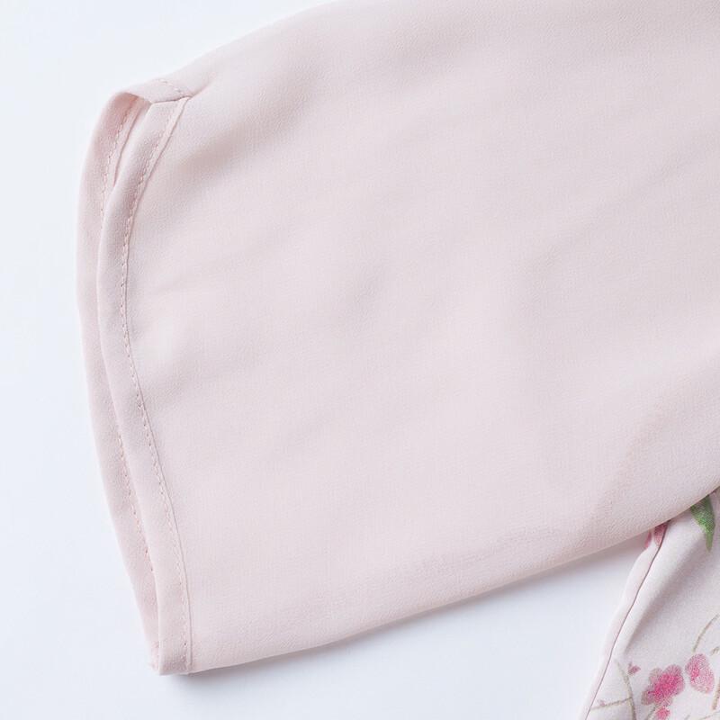 Paster New Chinese Style Floral Chiffon Two-Piece Set