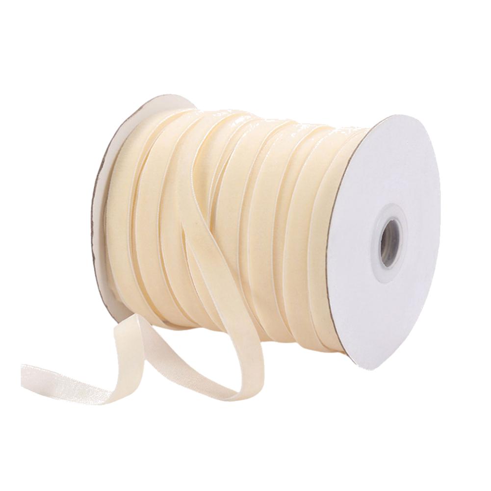 1-5PCS 50 Yards Velvet Ribbon Single Face Ribbons Vintage Velvet Ribbon Velvet Christmas Ribbon for Gift Bow Making