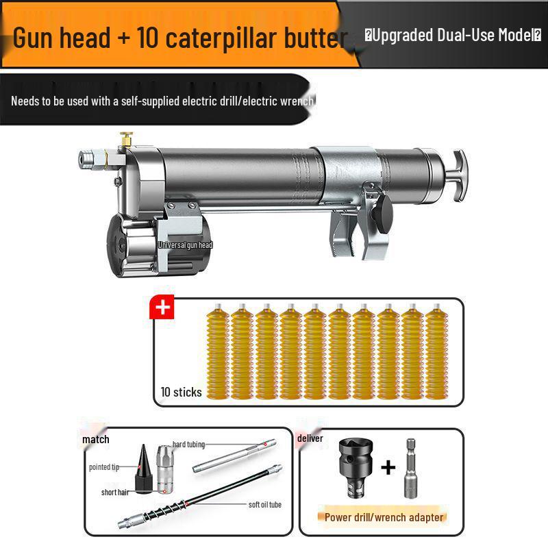 Rechargeable Electric Grease Gun, Drill & Wrench for Modified Agricultural Machinery & Harvester