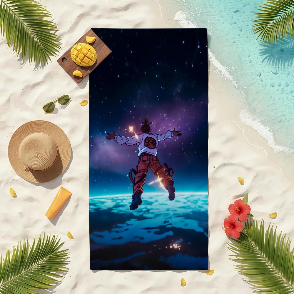 Rapper J-Juice W-WRLD 999 Towel Soft Pool Gift For Travel Gym Shower Camping Quick Dry Sports Beach Towels
