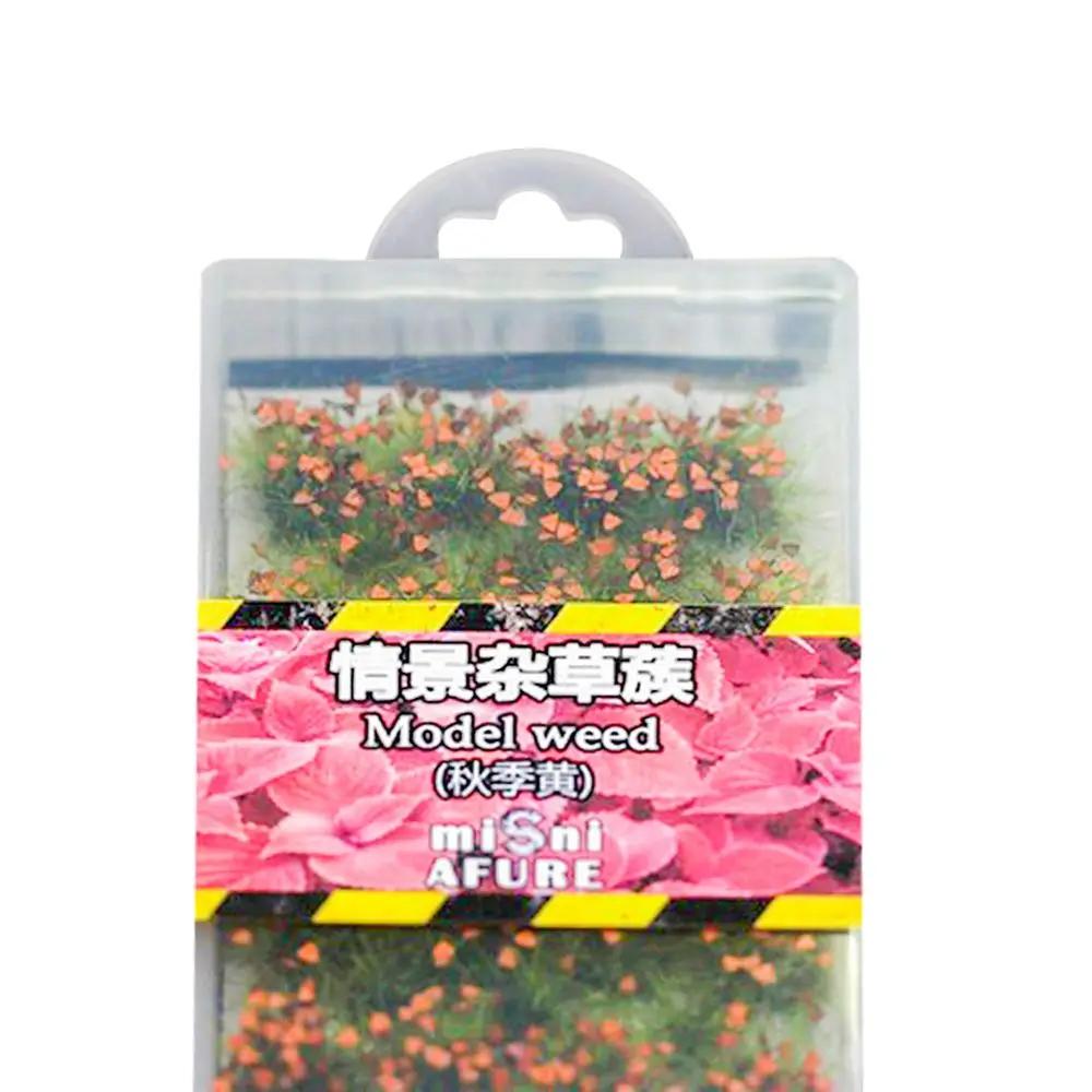 1 Box Simulation Modell Szene Simulierte Büsche Maßstab Puppe Gras Modell Büschel Haus Nadel Modell DIY Gras Bau Gras Miniatur