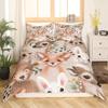 Pink Cute Animals Comforter Cover Set,Cartoon Elephant Duvet Covers for Kid Boy Girl Child King Queen Size Polyester Bedding Set
