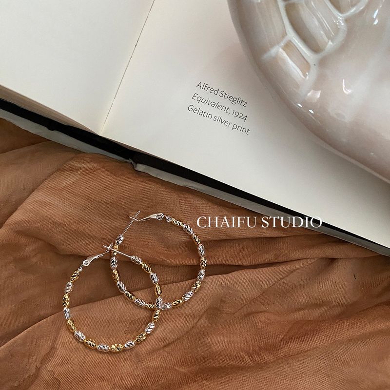 Cool Style R331 Studio Small Pieces of Silver Color Matching Circle Main Picture Color Pair