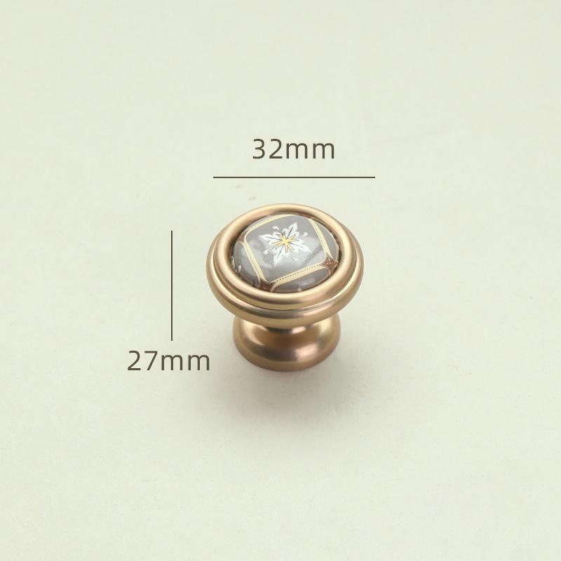 

Creative Ceramic Cabinet Handle New Retro Shoe Cabinet Handle Light Luxury Drawer Wardrobe Door Handle A1