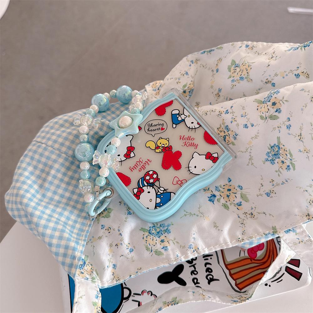 Hello KT Cat Samsung Galaxy Z Flip Protective Case with Lanyard (compatible with Flip7/6/5/4/3)