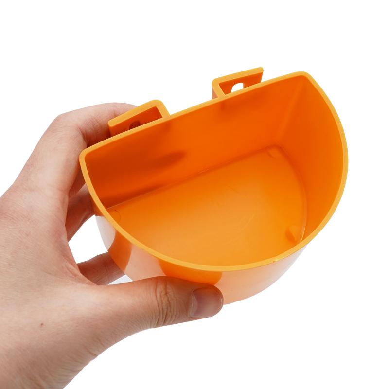 5Pz Tazza di Plastica Mangiatoia per Uccelli Domestici Ciotola Cibo Acqua Pappagallo Ciotola Alimentazione a Sospensione Mangiatoia a Canale Tazza Anti-schizzi Mangiatoia Gabbia Piccioni Forniture
