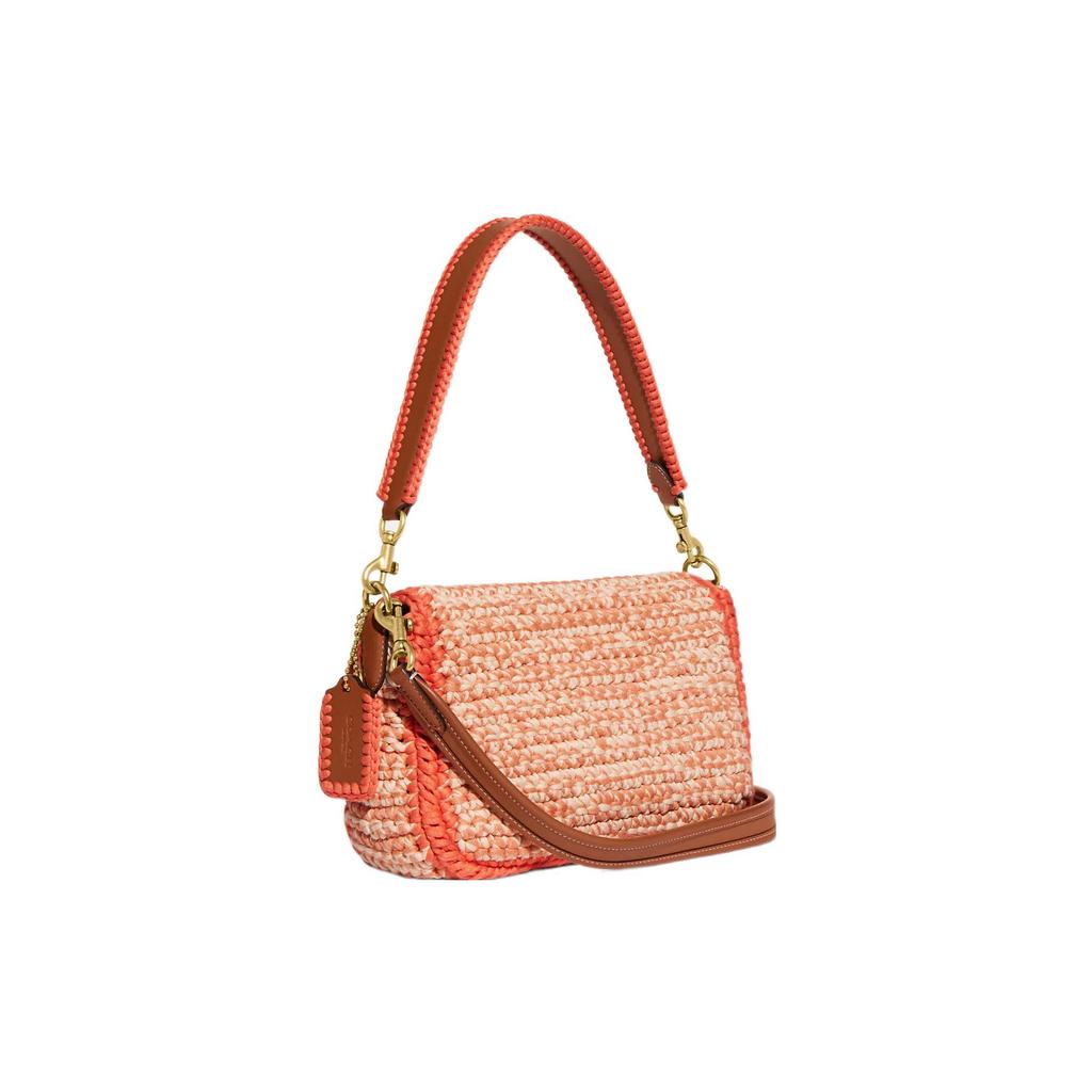 New COACH Tabby Fabric God Of Wine Bag, Handbag, Shoulder Bag Women's Orange CJ631-B4VS7
