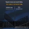Compact Tri-Mode Bluetooth & 2.4G Foldable Keyboard and Mouse Set with Type-C Charging for Tablets