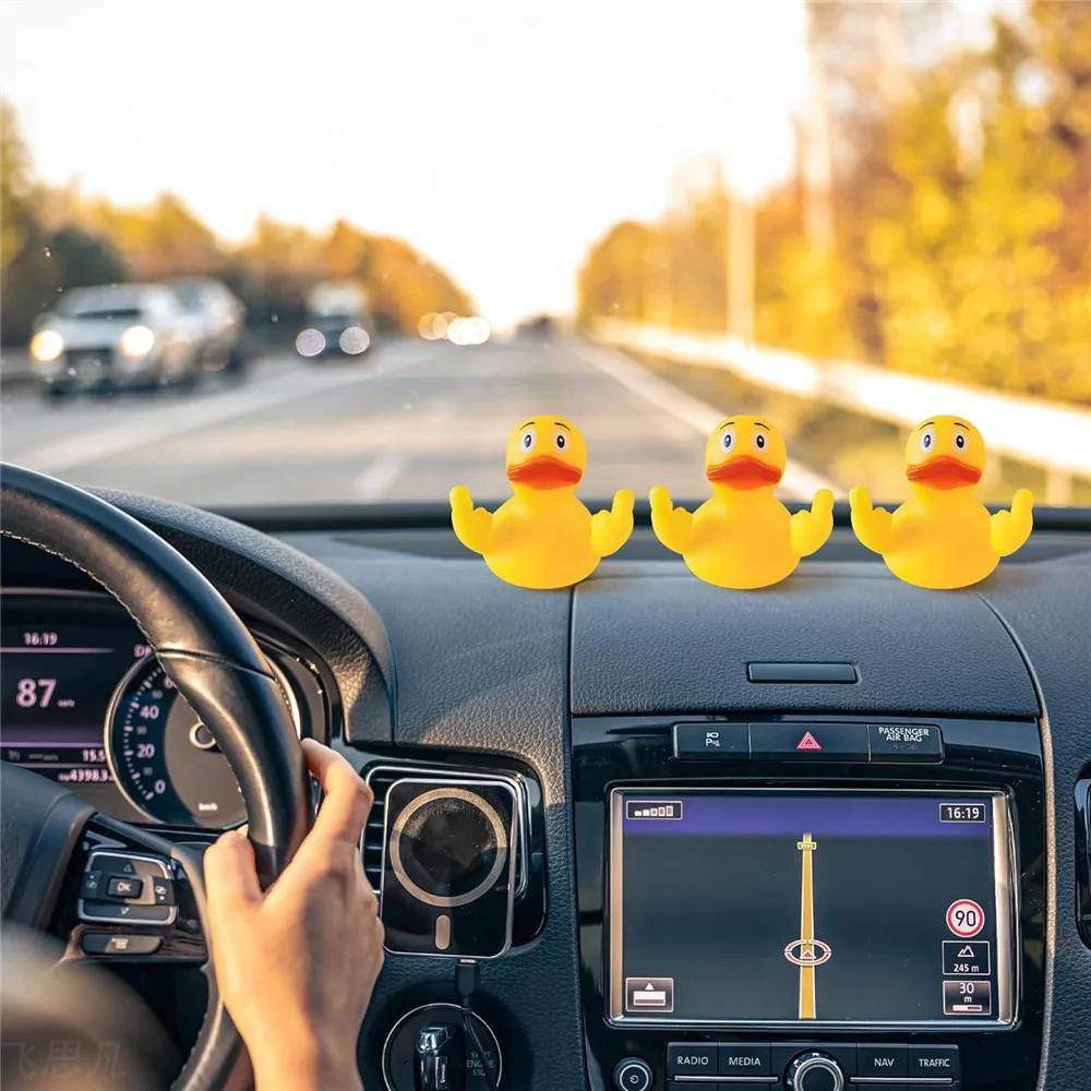 Komik Orta Parmak Ördek Kauçuk Küçük Sarı Ördek Köpek Kedi Oyuncak Hediye