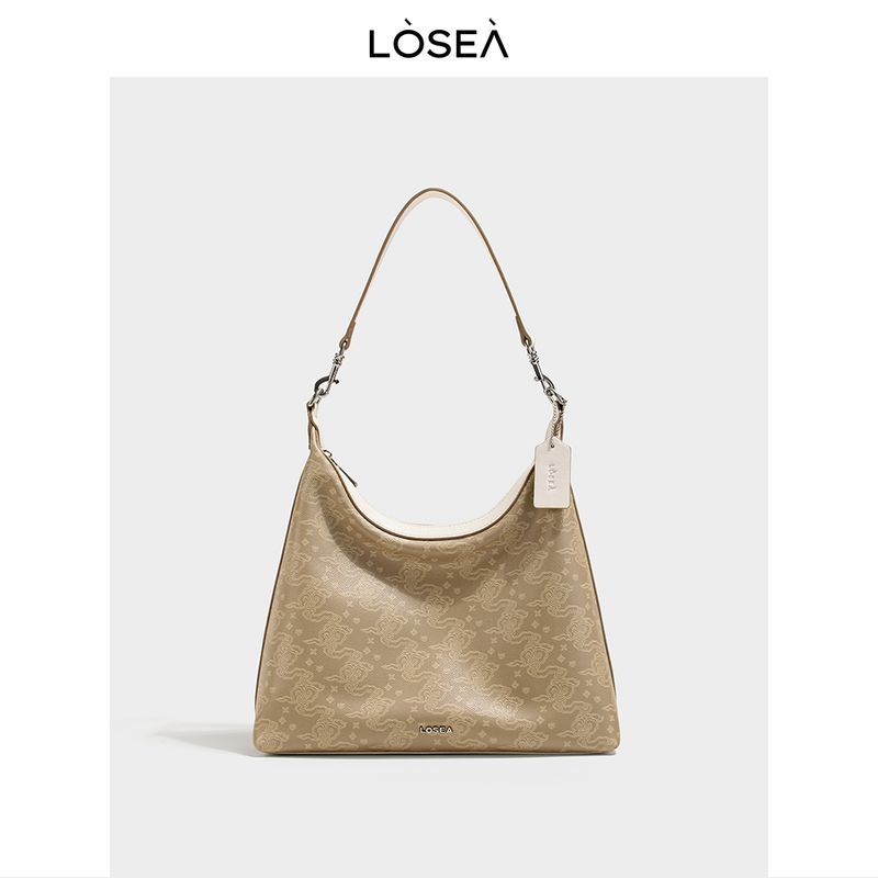 

Losea × Three Gorges Museum Joint-Name Ruyi Cloud Pattern Tote Bag Women 2025 New Chinese Style Underarm Bag Sang Lei
