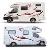 Auto Side Body Sticker Exterior Waterproof Stickers Self Adhesive Stripe Graphics Decals for Campers
