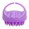 Spazzola Shampoo Massaggiante Capelli Bagnati Secchi Testa in Silicone Morbido Esfoliante Cuoio Capelluto per Donne Uomini Viola