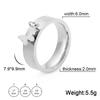 Heart Charm Rings for Women Bohemian Stainless Steel Gold Aesthetic Ring Trend Korean Jewelry Birthday Gift