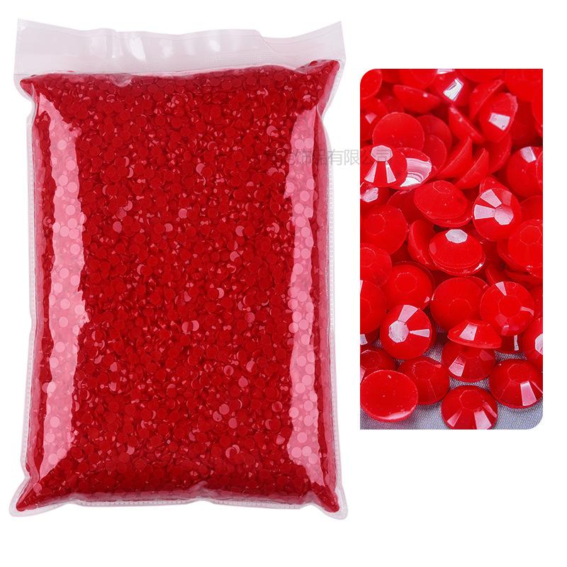 

Resin Rhinestone Flat Bottom Drill Violent Bear Mobile Phone Sticker Drill, Solid Color Jelly Bottom Diy Macaron Series Jewelry Accessories SS10-3mm 100,000