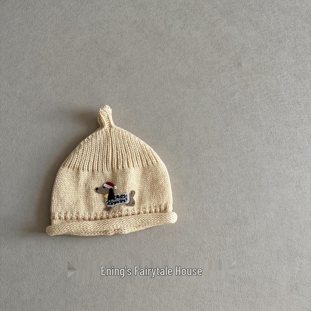 Adorable Infant & Toddler Wool Hat - New Autumn/Winter Style for Boys & Girls, Pacifier-Friendly, Warm, Perfect for Small Month Olds