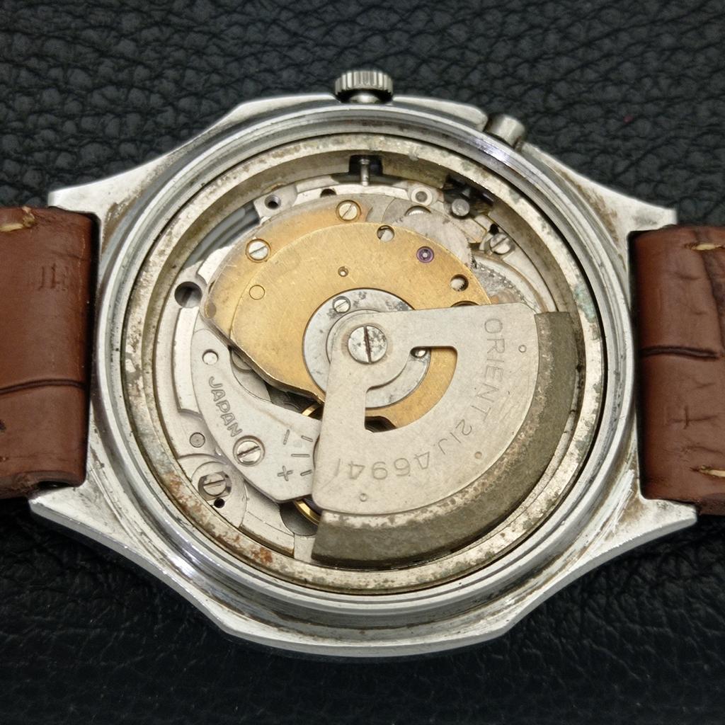 JAPAN VINTAGE ORIENT CRYSTAL 46941 AUTOMATIC MENS ORIGINAL DIAL WATCH a706956-1