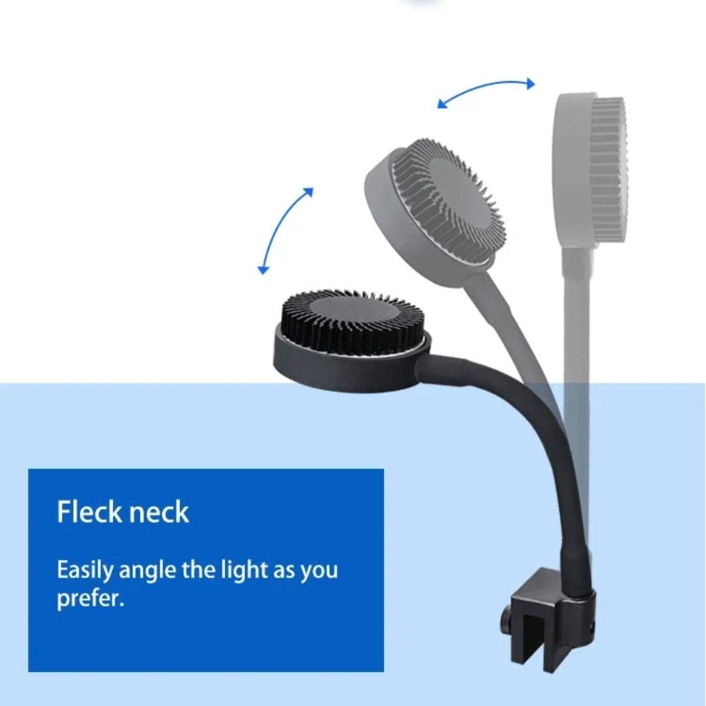 3 Color Modes Fish Tank Clip Lamp Adjustable Focus Spotlight  South American Fish Tank