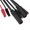 Electric Bike Motor Controller 15A Common Speed Controller 36V 48V with GD01 Panel 1 to 2 Cable Fully Waterproof Kit