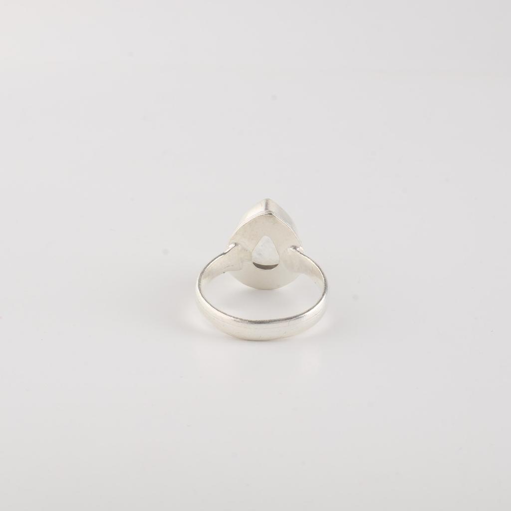 Natural Rainbow Moonstone Gemstone 925 Sterling Silver Wedding Jewelry Elegant Ring For Her RR-76-26