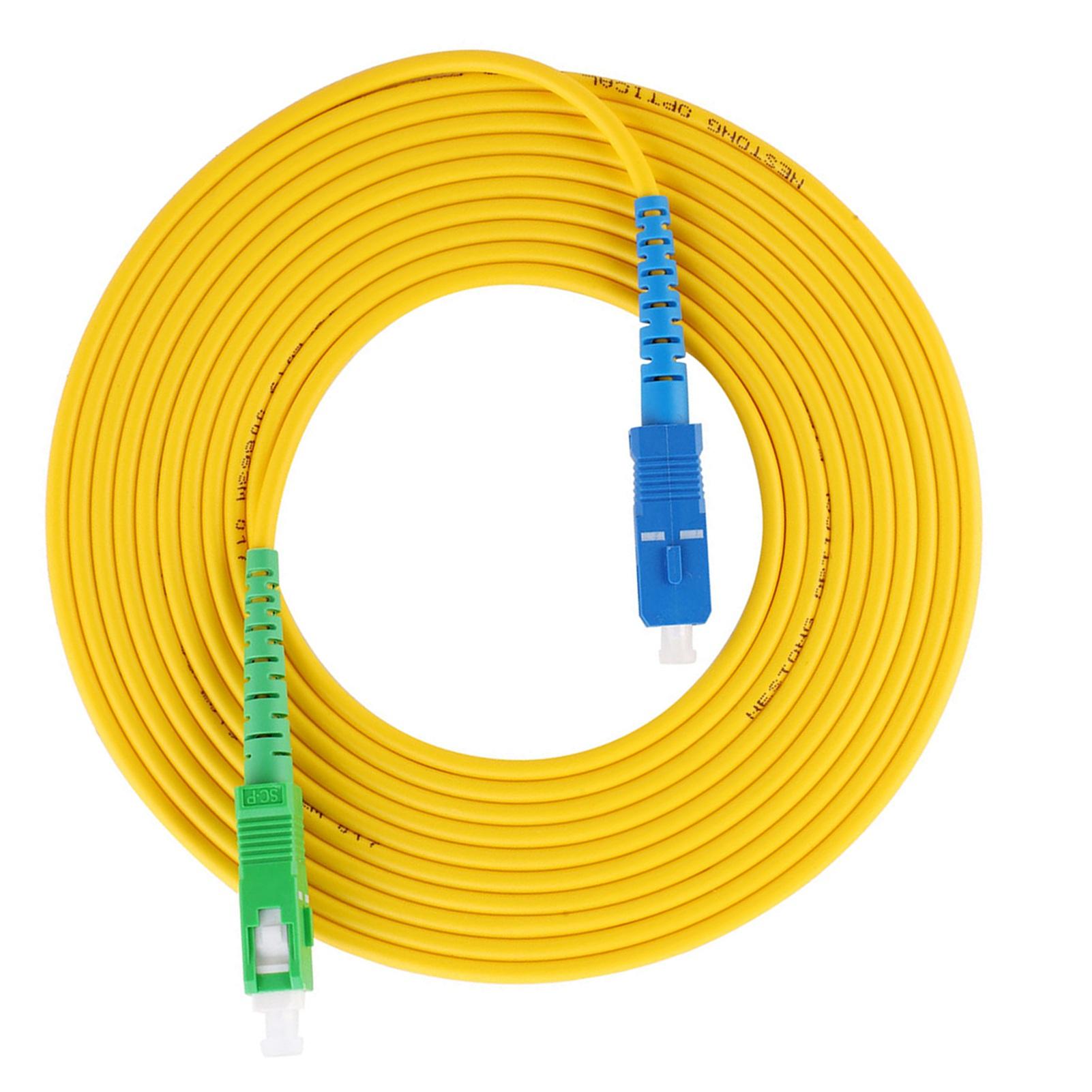 

2 Pcs Fiber Jumper 5m Sc APCUPC Single Mode Optical Fiber Patch Cord Cable