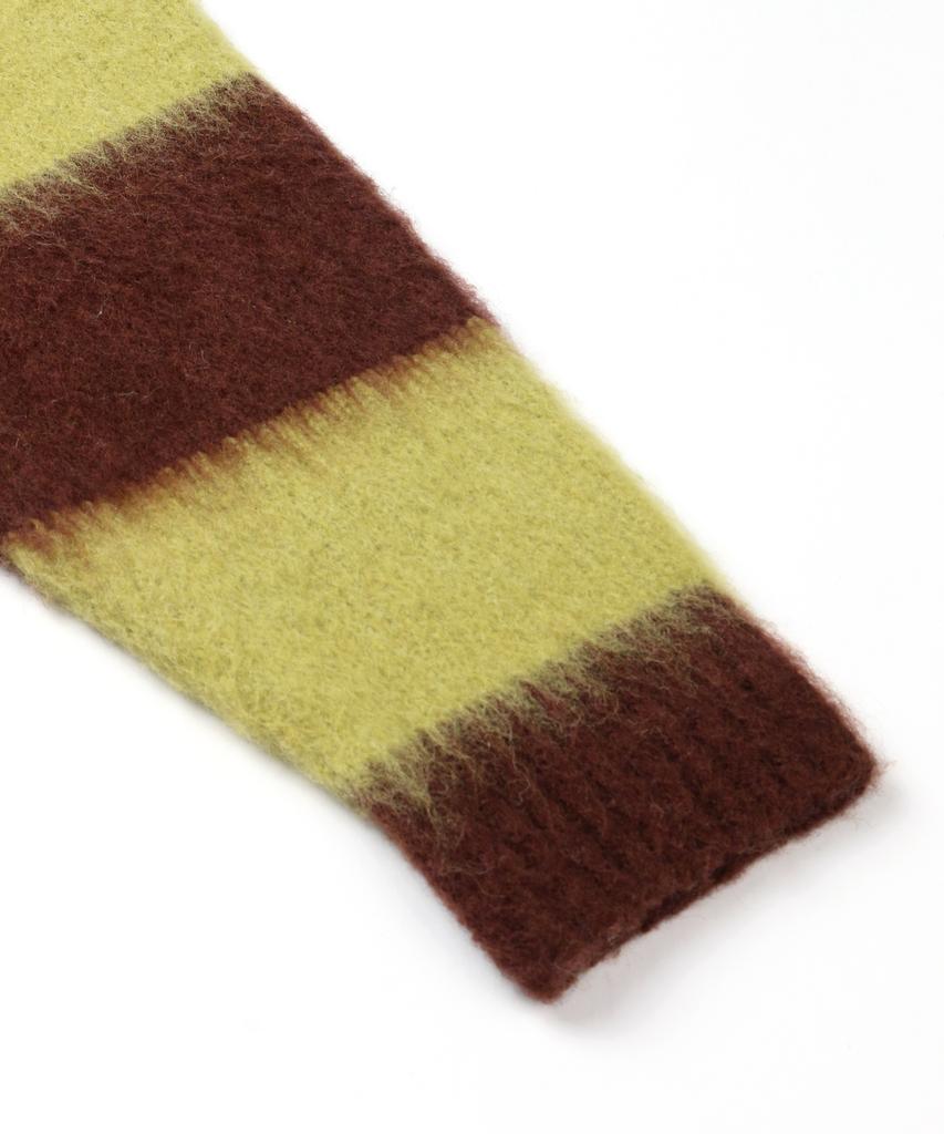 INDUST Wool Brush Stripe Knit_Brown