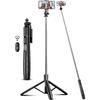 Trépied Selfie - GENERIC - 163.5CM - Réglable - Télécommande Détachable - Léger Et Portable