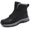 Men Winter Snow Boots For Waterproof Leather Sneakers Super Warm Men's Boots Outdoor Male Hiking Boots Work Shoes Size 39-48
