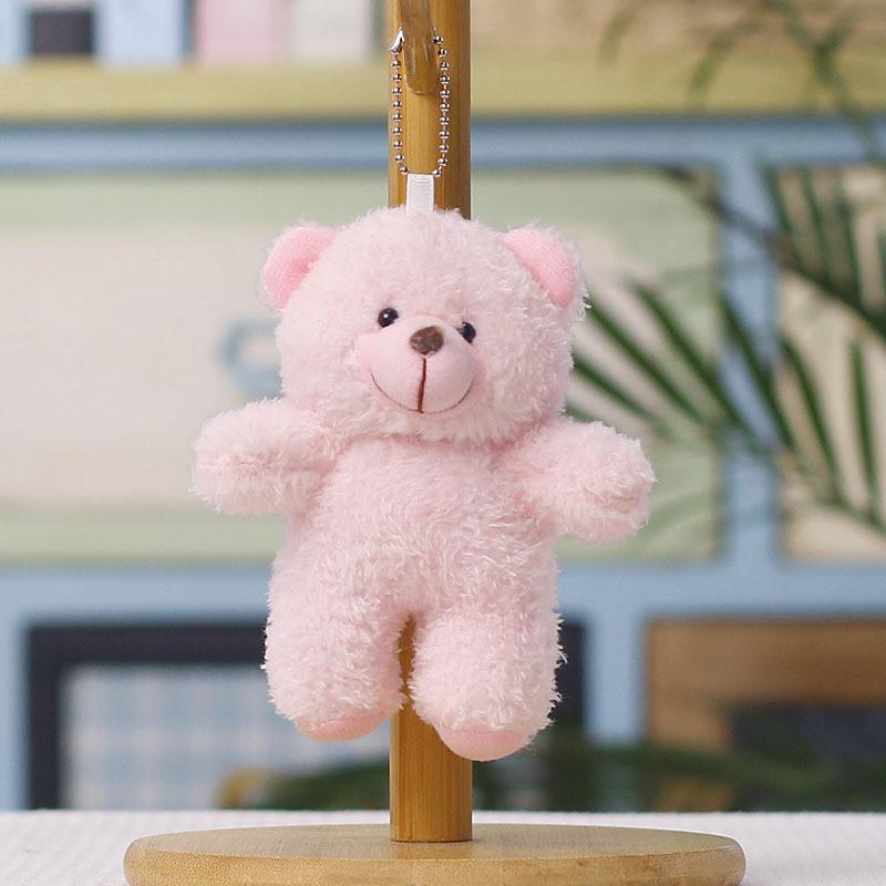 Plush Bear Keychain With Pp Cotton Filling For Bag Decoration And Gift Idea