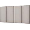 4 PCS Acoustic Wall Panels 2 In Thick 23.6 X 11.8 In Self-adhesive Camel