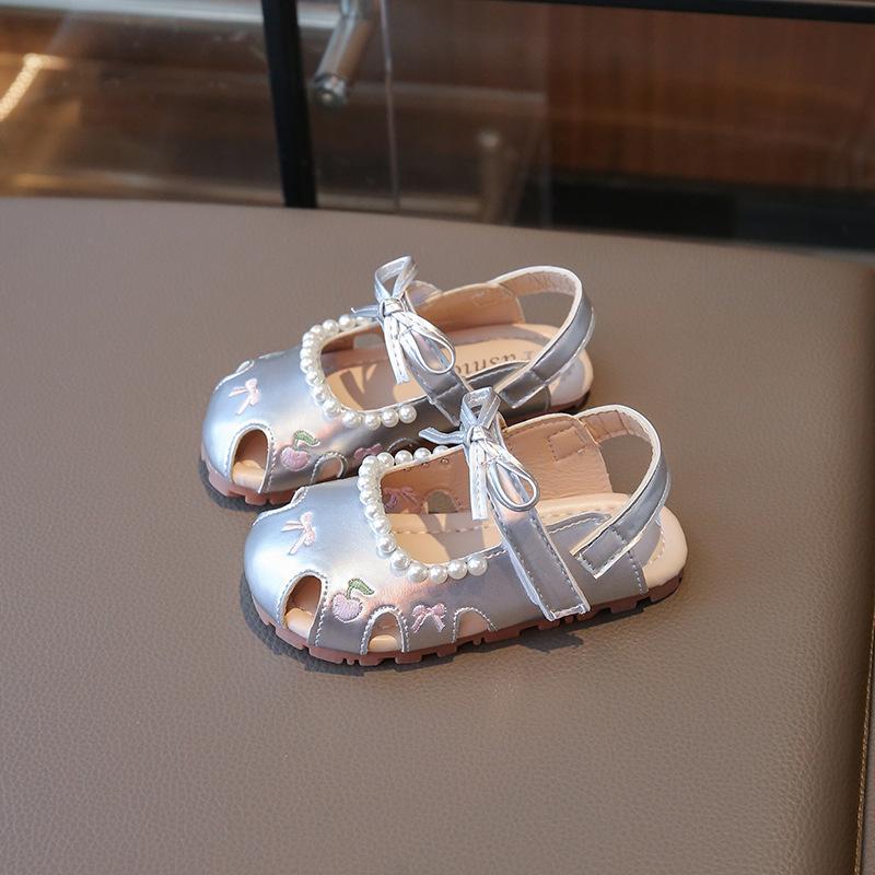 

Anti-slip Shoes - New Style Beach Shoes - Girls Outerwear Shoes 21 серебряный