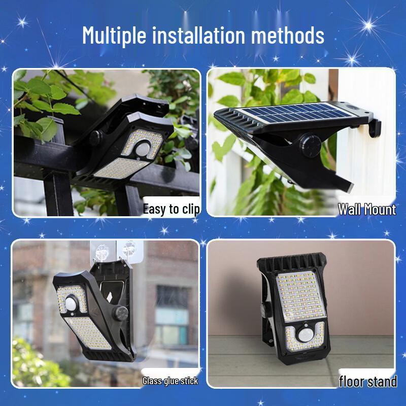 Nu Feng Outdoor Extra Large Solar Courtyard Clip Light