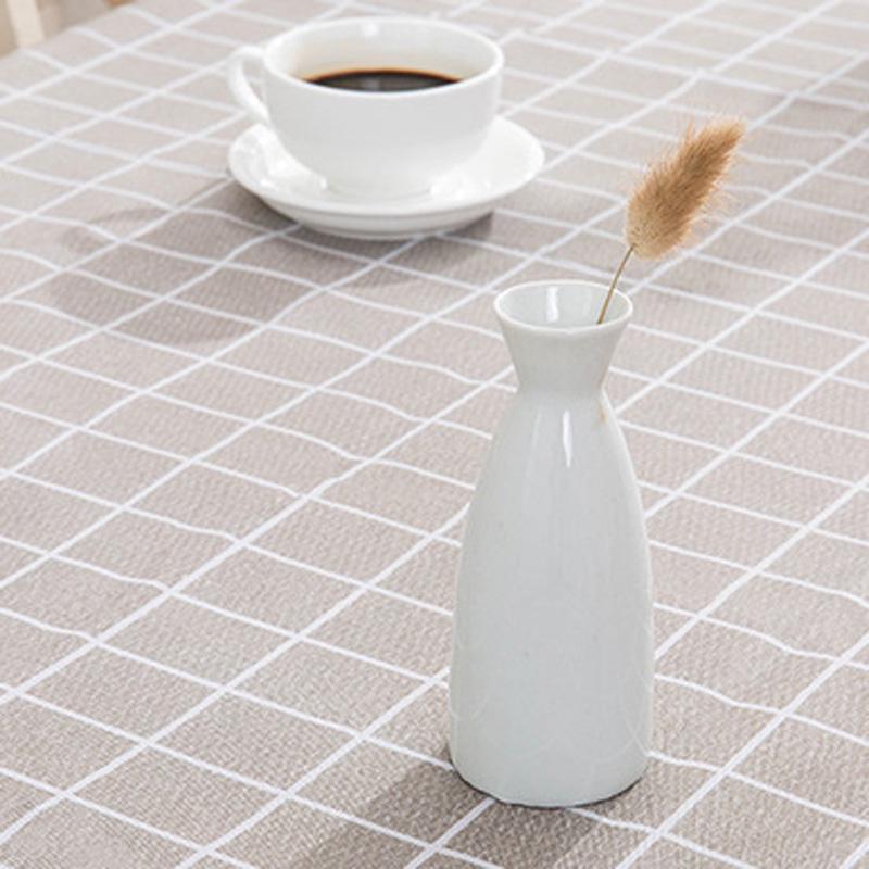 Home Small Fresh Square Waterproof Tablecloth Easy To Clean Living Room Table Oilproof Anti-Scald PVC Tablecloths