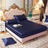 Sateng-rayon-trekklaken High-End ensfarget madrasstrekk Elastisk bånd Sengelaken Tilpasset laken 140x200 160x200