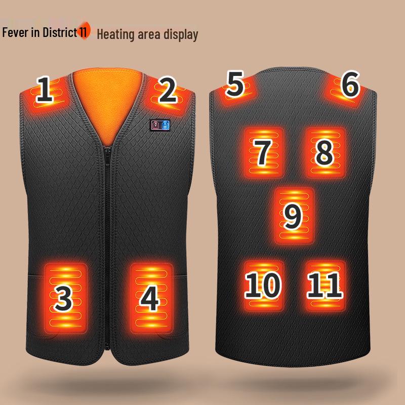 Gilet Riscaldato Elettrico USB per Uomo e Donna - Abbigliamento Caldo Intelligente a Temperatura Costante