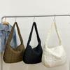 Lazy Wind Rhombus Cloud Casual Winter Cotton Embroidery Thread New Personalized Casual Lightweight Underarm Messenger Bag