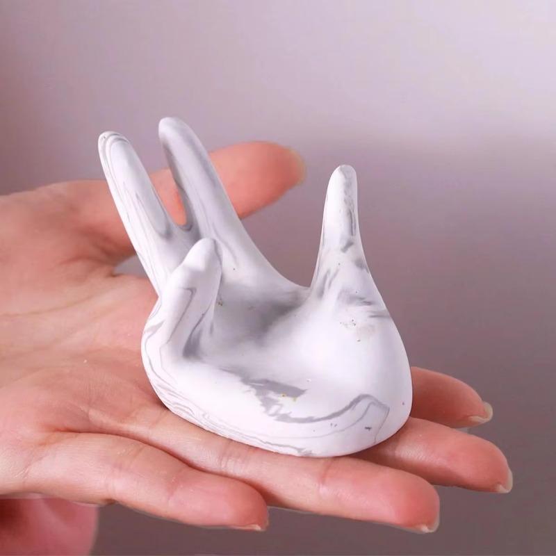 Ornament din Beton Cercei Colier Suport Depozitare Artizanat Lucrat Manual Matrițe Creative Suport Inele Amuzant Matriță Silicon Gips deget