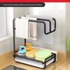 Steel Wall Mount Cloth Drying Rack With Automatic Drainage For Kitchen Organization